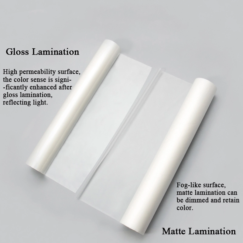 La différence entre la stratification mate et brillante