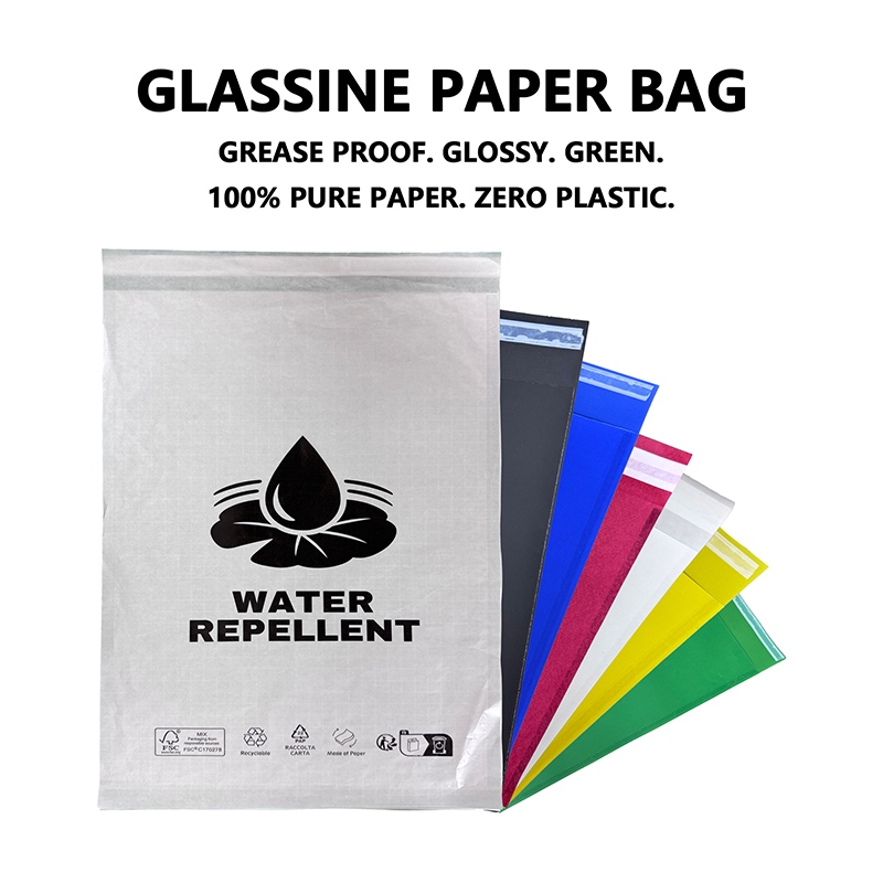 Le sac en papier glassine personnalisé pour l'emballage de vêtements aide les marques à remplacer les emballages en plastique