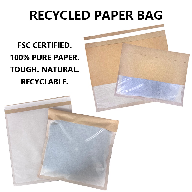 Le sac en papier recyclé personnalisé avec fenêtre en verre gagne en popularité sur le marché de l'emballage durable