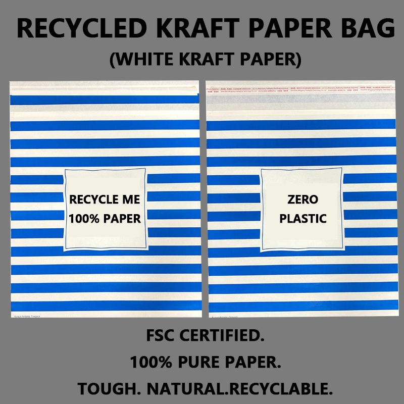 Zeal X présente des sacs postaux personnalisés en papier kraft blanc recyclé pour soutenir les solutions d'emballage durables