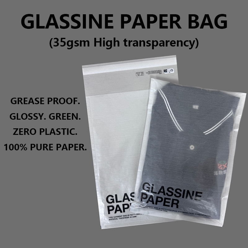 Les sacs en papier glassine personnalisés à haute transparence aident les marques à passer à des emballages sans plastique