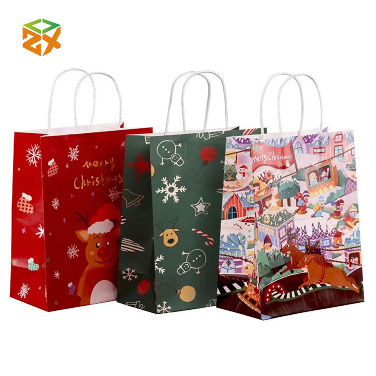 Sacs cadeaux en papier de Noël