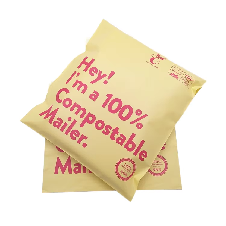 Sacs postaux biodégradables personnalisés | Fabricant de sacs d'expédition écologiques compostables