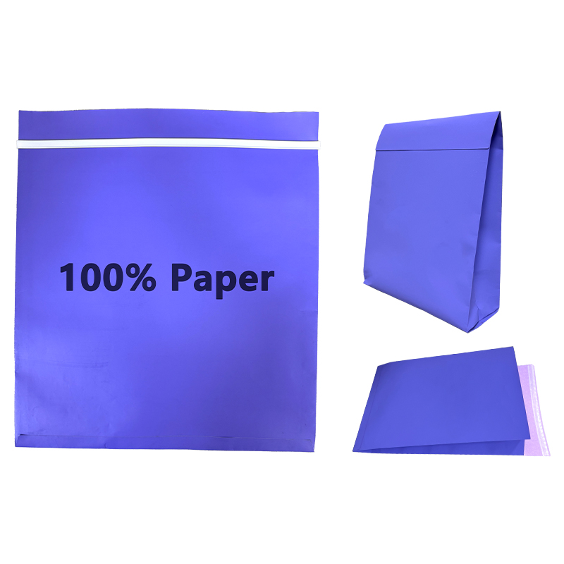 Sacs en papier recyclés à soufflets latéraux personnalisés
