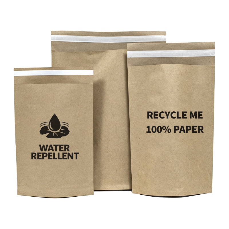 Sacs en papier kraft hydrofuges personnalisés