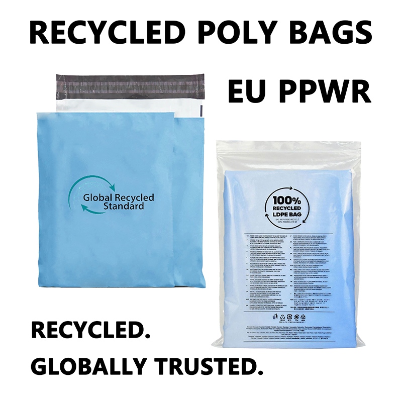 Sacs d'emballage en LDPE recyclés GRS