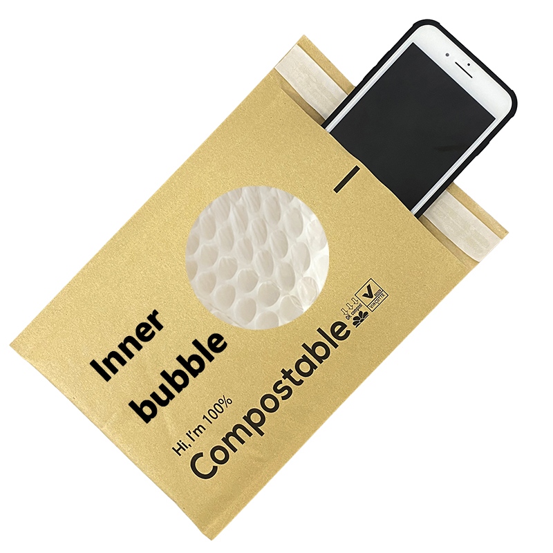Sacs d'expédition à bulles d'enveloppe kraft