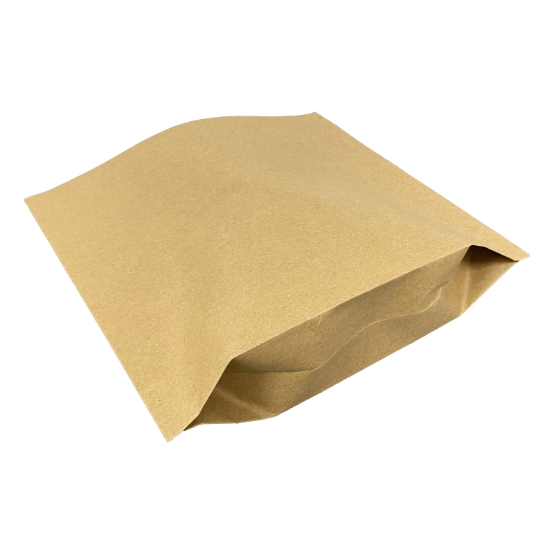 Sac en papier kraft avec bouche plate