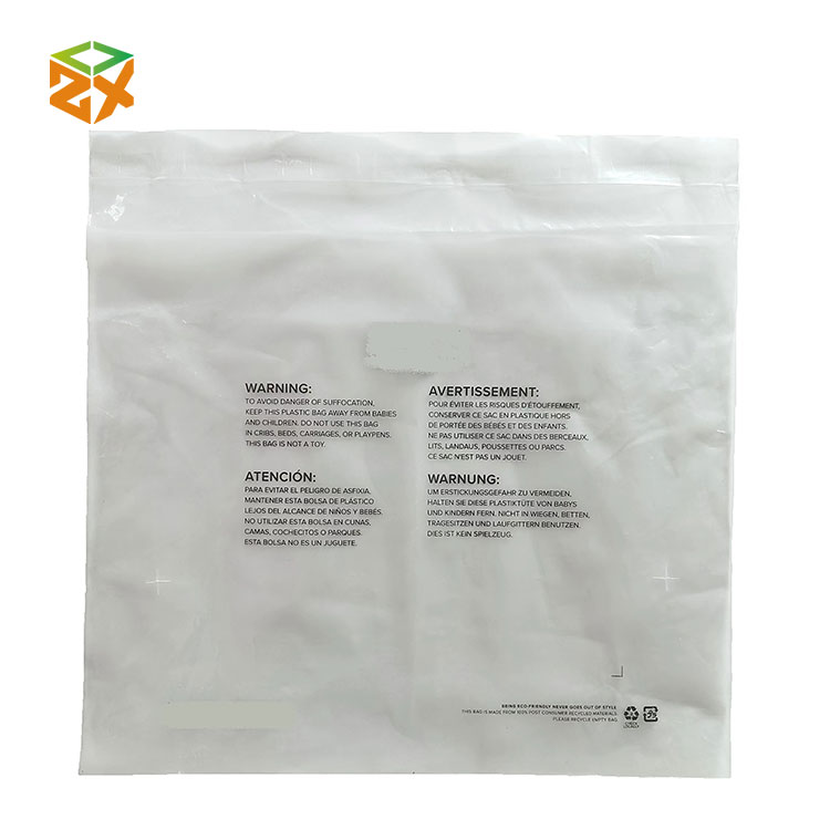 Sac postal transparent recyclable