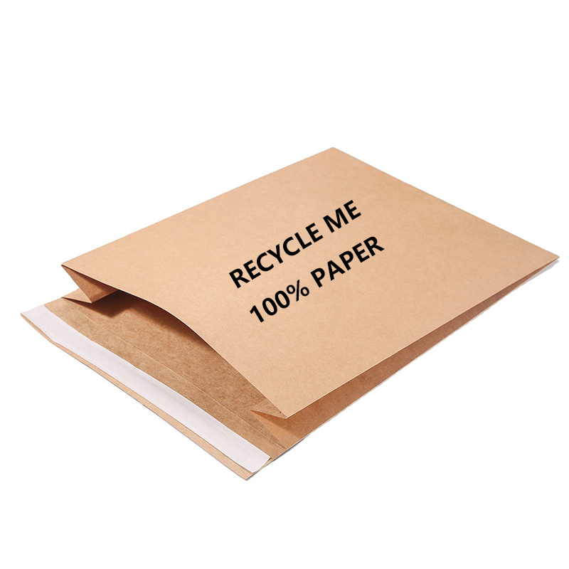 Sacs postaux en papier recyclé à soufflet latéral